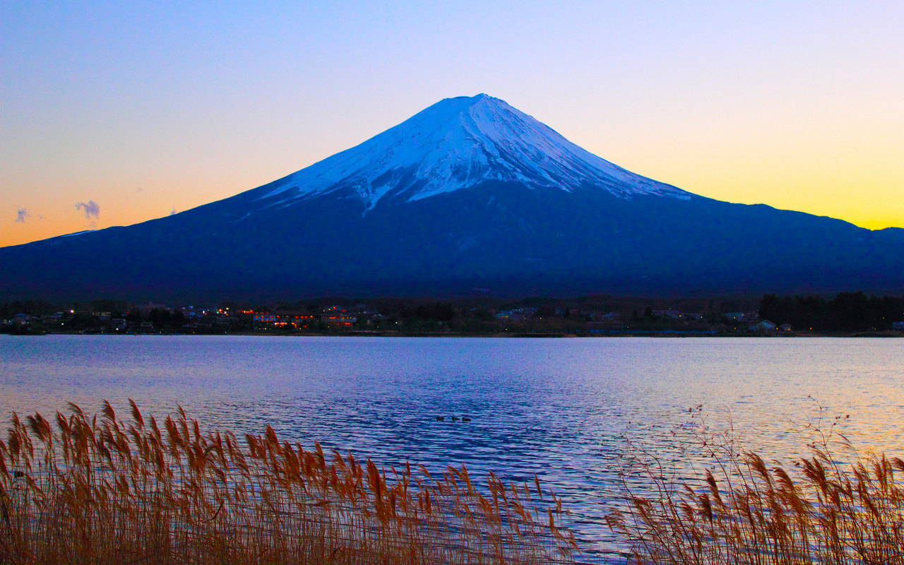 冬景色 富士山 ついてるレオさん Happy Life